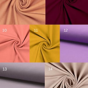 Handgemachte Baumwoll-Jersey Palazzo Hose: Umschlag Taille, Weites Bein image 9