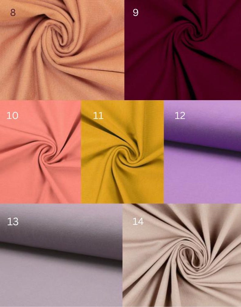 Handgemachte Baumwoll-Jersey Palazzo Hose: Umschlag Taille, Weites Bein image 9