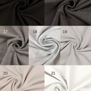 Handgemachte Baumwoll-Jersey Palazzo Hose: Umschlag Taille, Weites Bein image 10