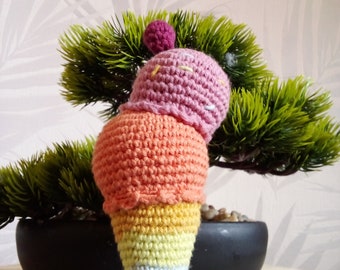 Amigurumi crochet glace fait main cadeau de Noël