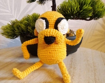 Crochet Jake the Dog amigurumi piece unique cadeau de Noël