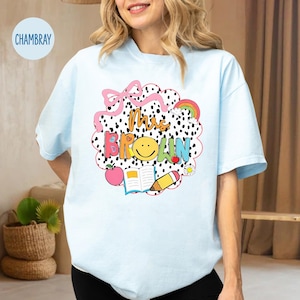 Custom Teacher Name Shirt, Personalized Back To School Tee, Custom Teacher Composition Book Shirt, First Day Of School, Teacher Appreciation