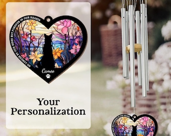 Personalized Dog Memorial Wind Chime, Custom Pet Loss Gift with Name & Breed, Dog Remembrance, Rainbow Bridge Chime, Pet Memory Gift