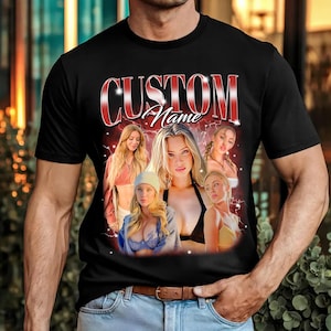 Custom Girlfriend Shirt, Personalized Boyfriend Comfort Colors Shirt, Face Shirt, Birthday Bootleg Gift, Group Shirt, Bachelorette Surprise