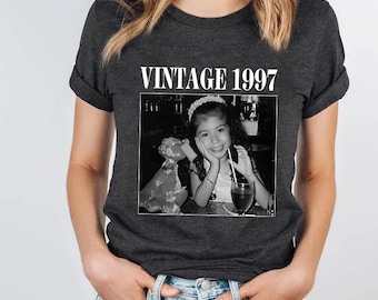 Personalized 30th Birthday T-Shirt, Custom Photo Comfort Colors Birthday Shirt, 30th Birthday Gift, 40th Birthday Gift, Vintage 1995 Shirt