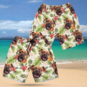 Custom Face Hawaiian Shirt, Personalized Photo Aloha Print T-shirt, Customize Short Sleeve Shirt, Gifts for Bachelor Party, Hawaiian Set