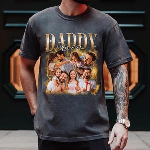 Custom Fathers Day Shirt, Custom Bootleg Shirt, Best Dad Ever Shirt, Dad Bootleg Rap Tee, Gift For Dad, Custom Photo Dad, Fathers Day Gift
