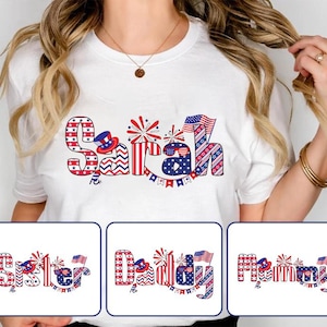 Personalized 4th Of July Shirts, Custom Family Matching Shirt, Celebration Shirt, USA Shirt, Custom Name Shirt, Patriotic Family Tees