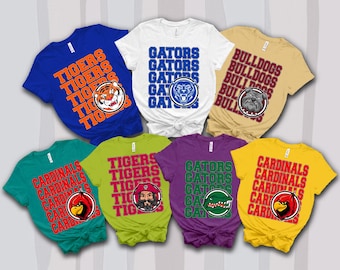 Custom Mascot Shirt, Personalized Cheer Team Matching Shirt, Favorite Team Shirt, Homecoming Tee, School Spirit, Custom Colors Team Shirt