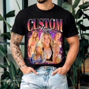 Customized Girlfriend Bootleg Shirt, Boyfriend Shirt, Vintage Custom Image Shirt, Shirt With Girlfriend Face, Dog Tee Bachelorette Surprise