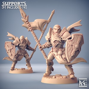 Human Male Fighter Paladin Cleric | A | Premium dnd Miniature Mini Figurine Figure Sanded & Primed 32mm