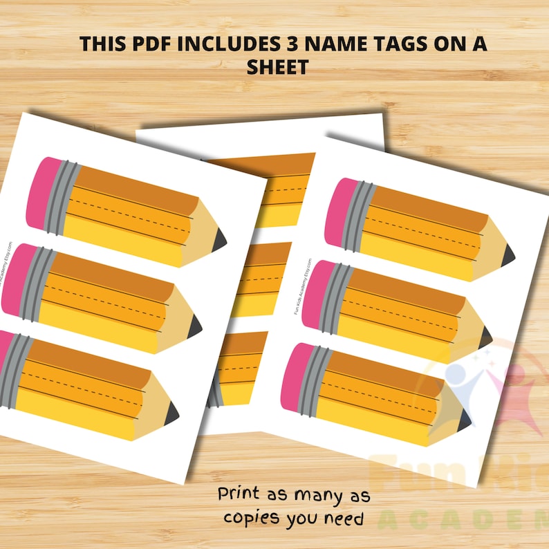 Name Tags for Kids School - Etsy