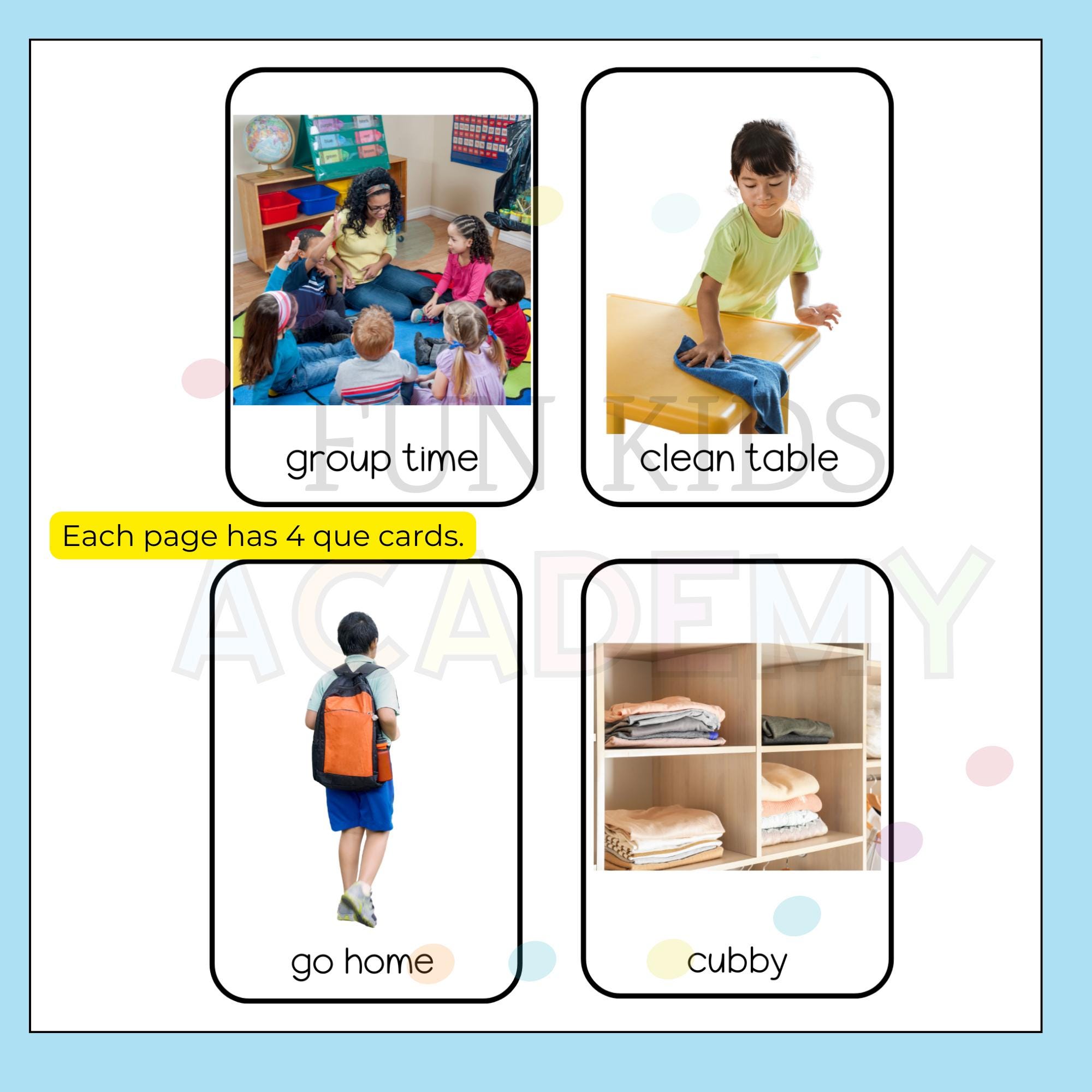 Behavior Management Cards, Communication Behavior Cards, Special ...