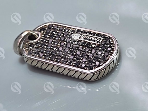 Black diamond dog tag sales