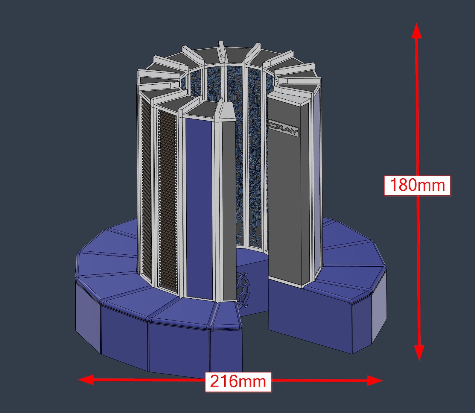 Cray-1 - 1970s Supercomputer - Scale Replica Model / Rpi Case - Etsy