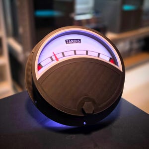 Full-Sized Tardis Console Analog Meter with LED Backlight