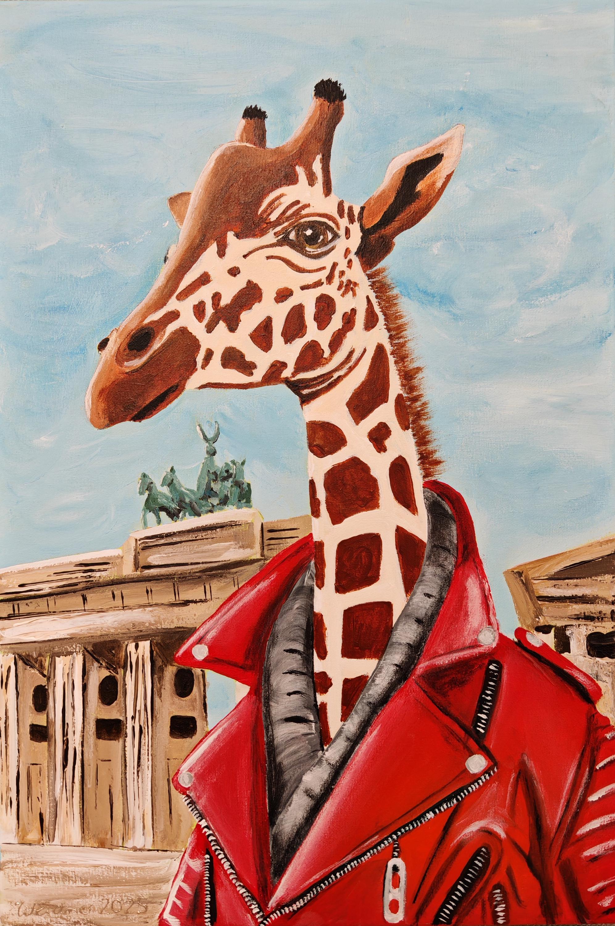 Giraffe Leather Jacket - Etsy