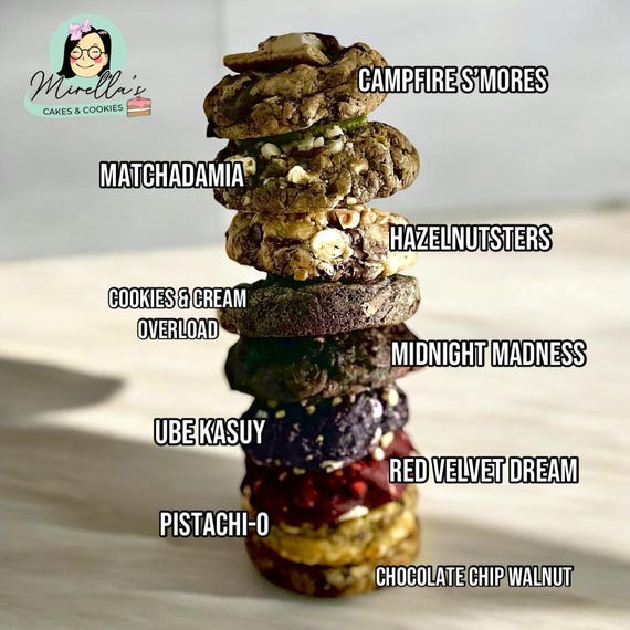 Gourmet Cookies - 4 oz Thick Luscious Cookies