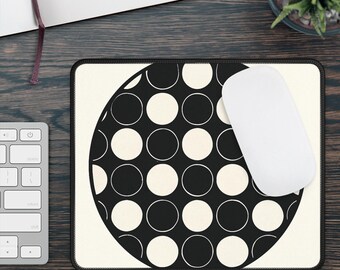 Modern Circle Design Gaming Mouse Pad - Anti-Slip Desk Accessory