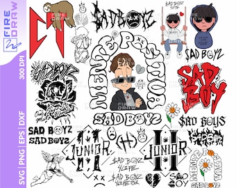 Sad Boyz SVG Bundle: Junior H, Corridos Tumbados (Digital Download)