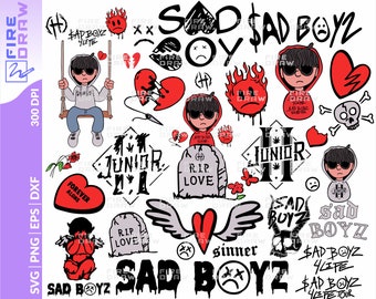 sad boyz 4 LIFE svg and png, Junior H svg, Corridos Tumbados, Mexican eps, dxf, svg for files cricut silhouette files Digital Download