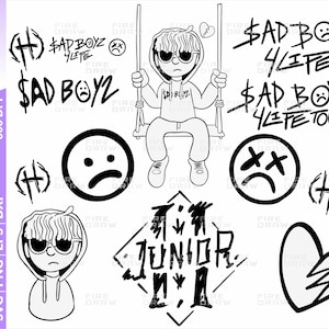 sad boyz 4 LIFE svg and png, Junior H svg, Corridos Tumbados, Mexican eps, dxf, svg for files cricut silhouette files Digital Download