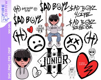 sad boyz 4 LIFE svg y png, Junior H svg, Corridos Tumbados, eps mexicanos, dxf, svg para archivos cricut archivos de silueta Descarga digital