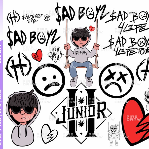 sad boyz 4 LIFE svg and png, Junior H svg, Corridos Tumbados, Mexican eps, dxf, svg for files cricut silhouette files Digital Download