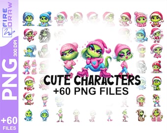 all cute pink grinchristmas png file, boy, girl, mom, baby, pink cute file,png, UNIQUE Designs, cute file png, Pink girl
