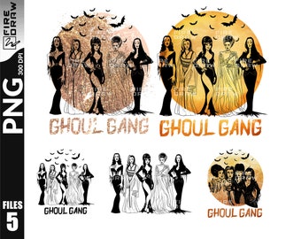 Halloween Horror Clipart : Spooky Ghoul Gang PNG (Téléchargement numérique)
