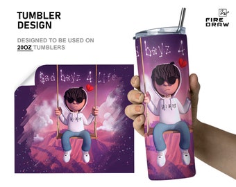 junior h tumbler wrap PNG tumbler 20oz Designs, sad boyz png file sublimation, dtf love sad boys, digital download