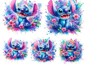 Stitch Summer Pool PNG: Lilo & Stitch Tumbler Wrap (Digital Download)