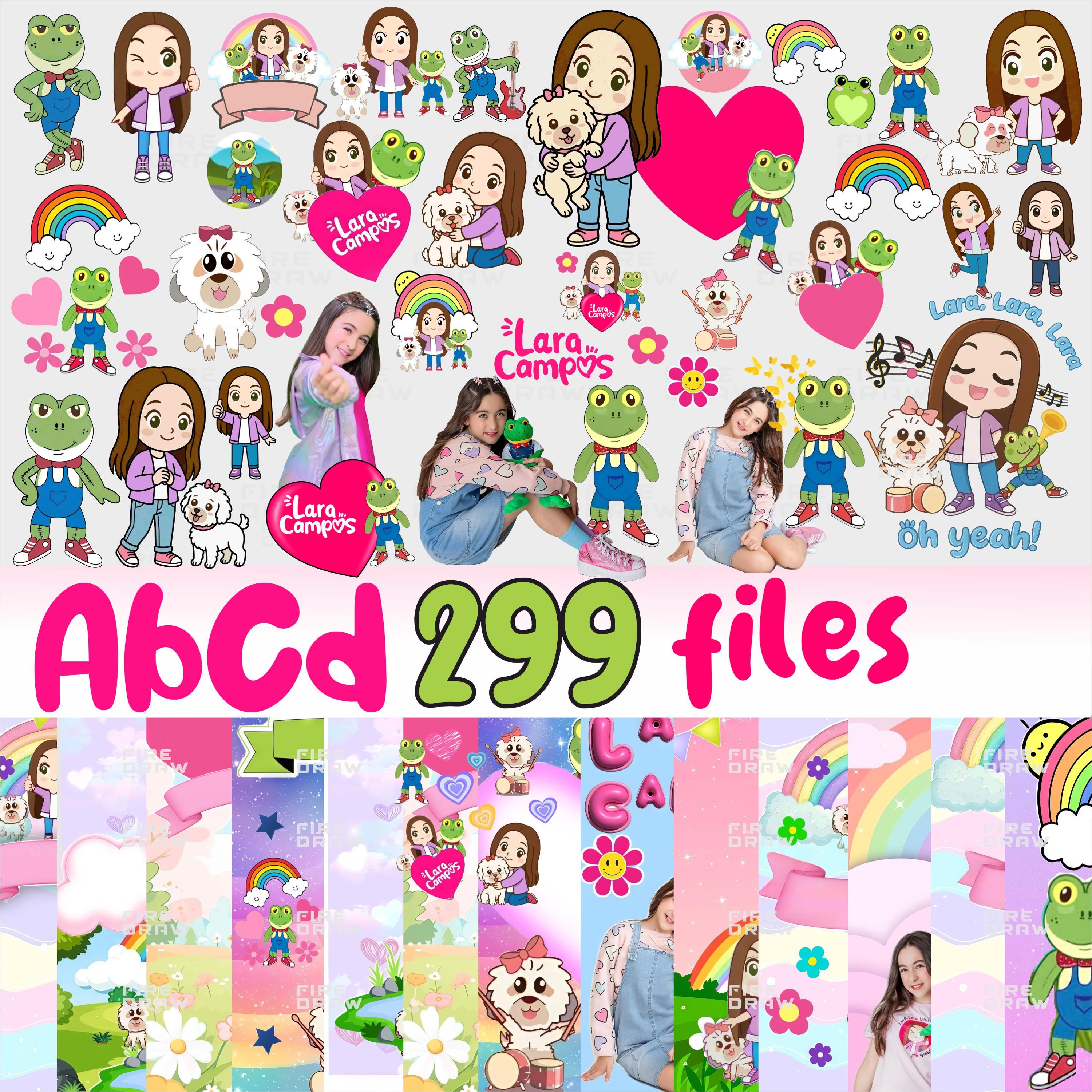 Lara Campos PNG Character Clipart Bundle, Frog Rhenne and Cookie