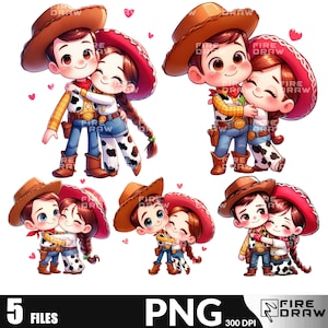 Słodki Woody i Jessie Walentynki Png, Kreskówkowy Walentynki Png, śmieszna koszulka walentynkowa png, Retro Walentynki Png, walentynkowy png na koszulkę