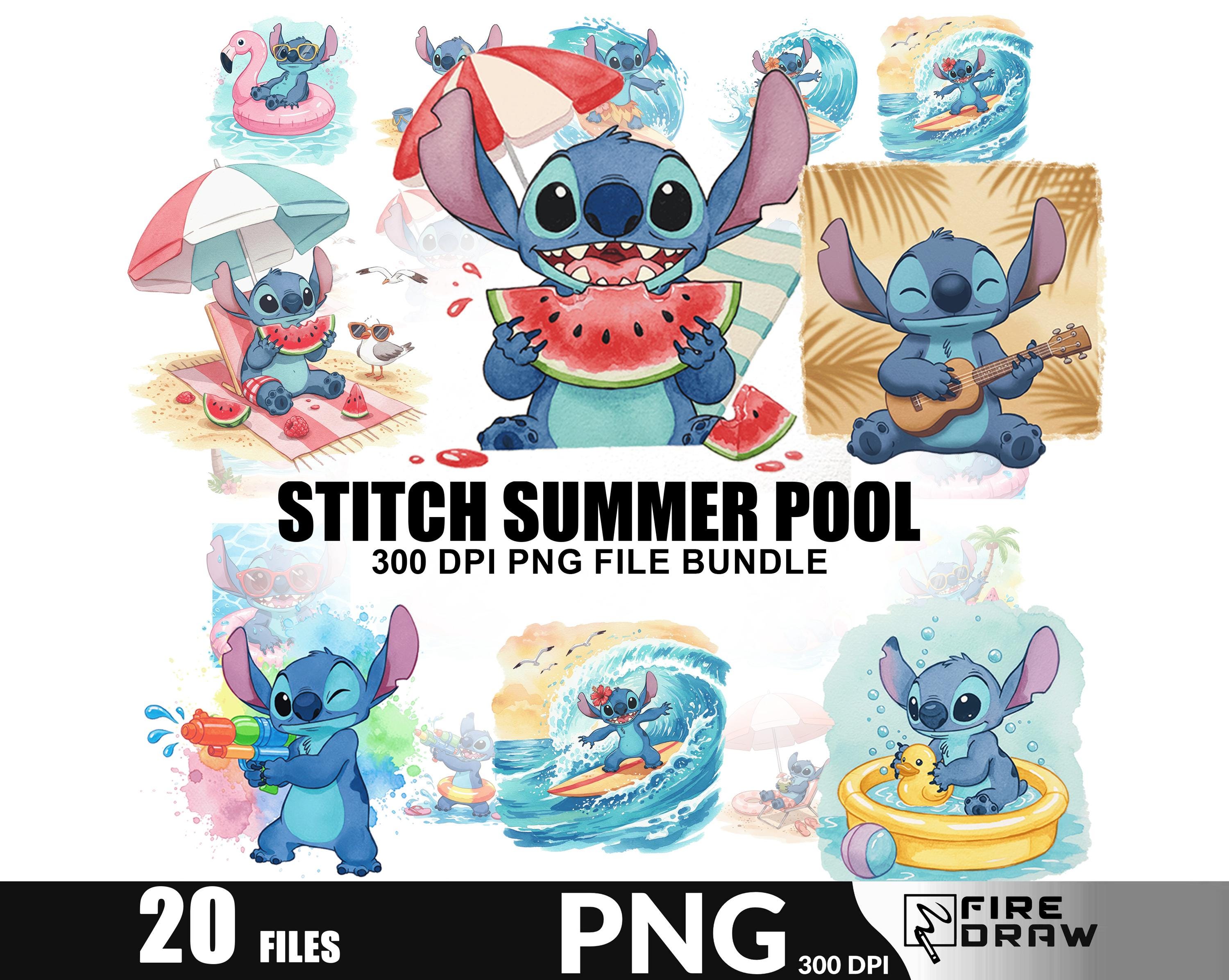 Stitch Pool Set Stitch Pool Party PNG Bundle: Summer Beach Digital Download - Etsy