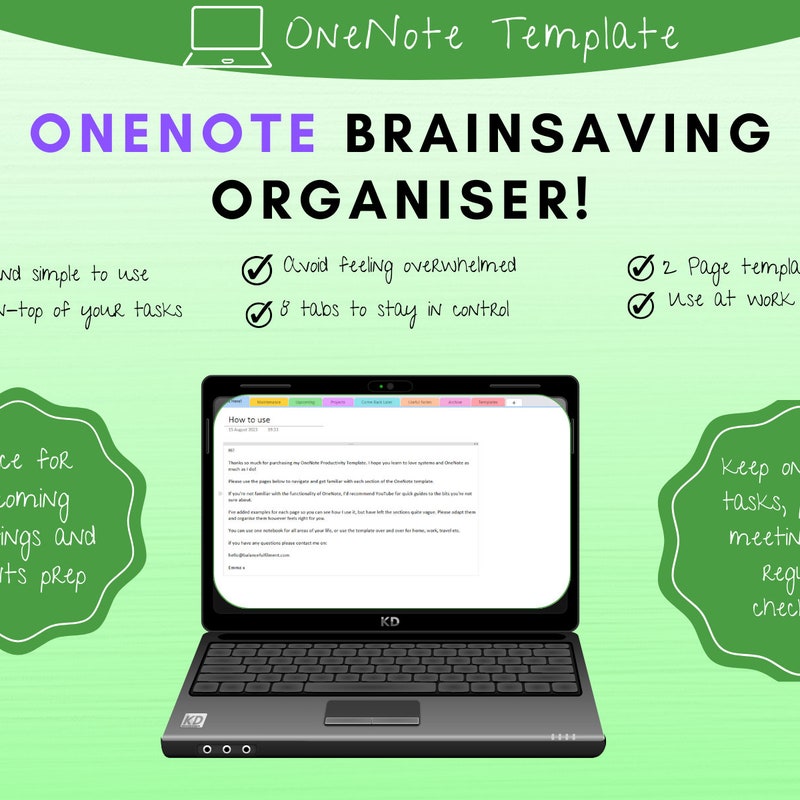 Monthly Task List Onenote Onenote Task List - Etsy