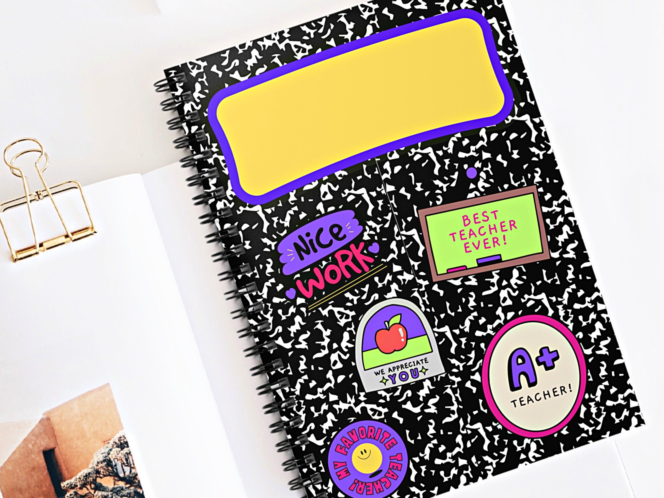 Personalized Notebook Daycare Teacher Appreciation Gift Custom Etsy