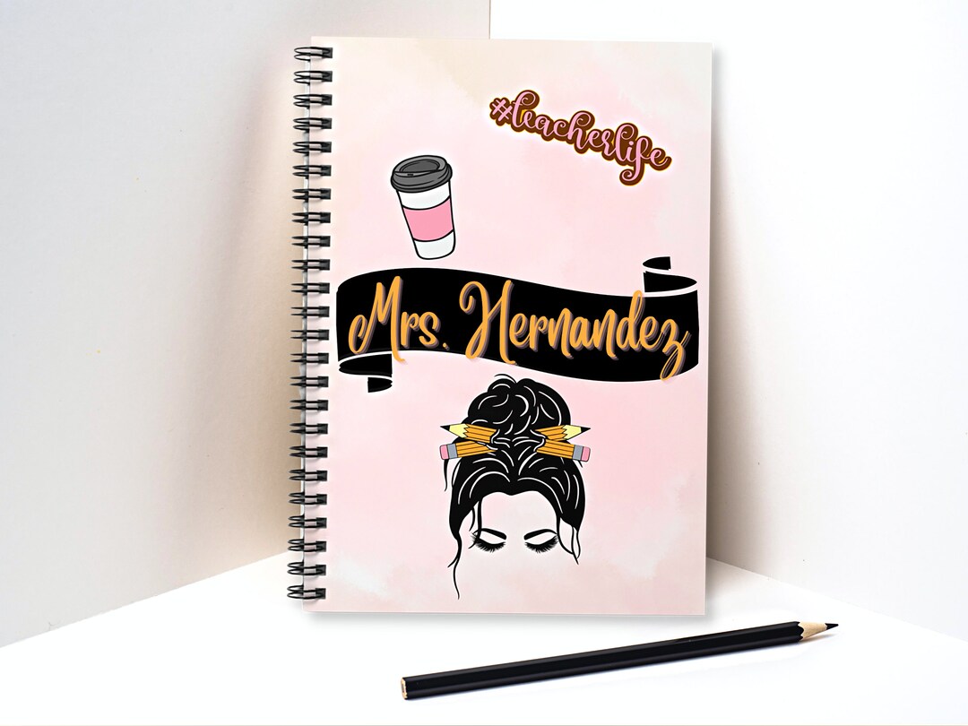 Journal for Teacher Custom Notebook Daycare Teacher Day Gift Etsy