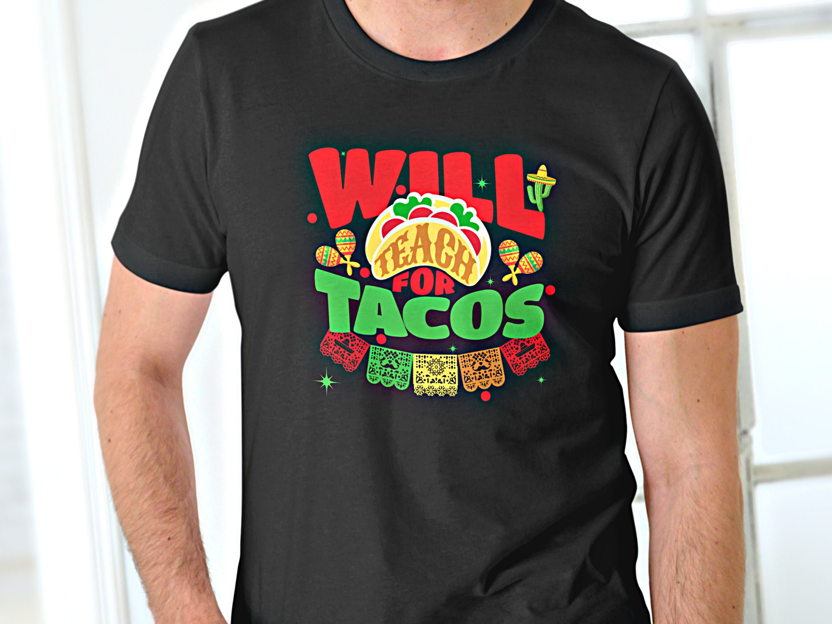 Funny Taco Teacher Shirt Gift for National Taco Day Unisex - Etsy