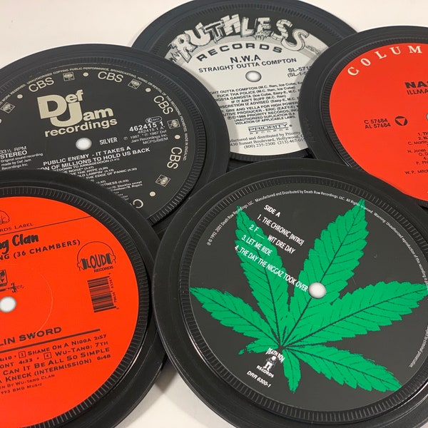 Hip Hop - Record label coasters