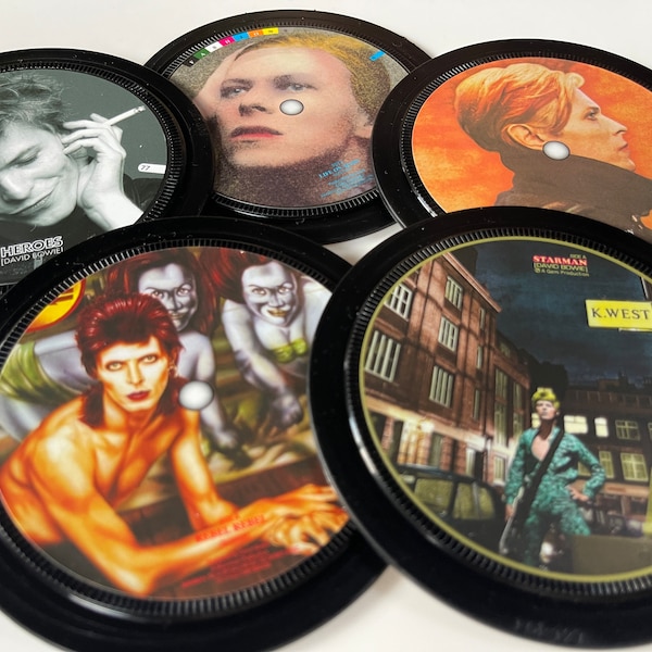 David Bowie - Record label coasters