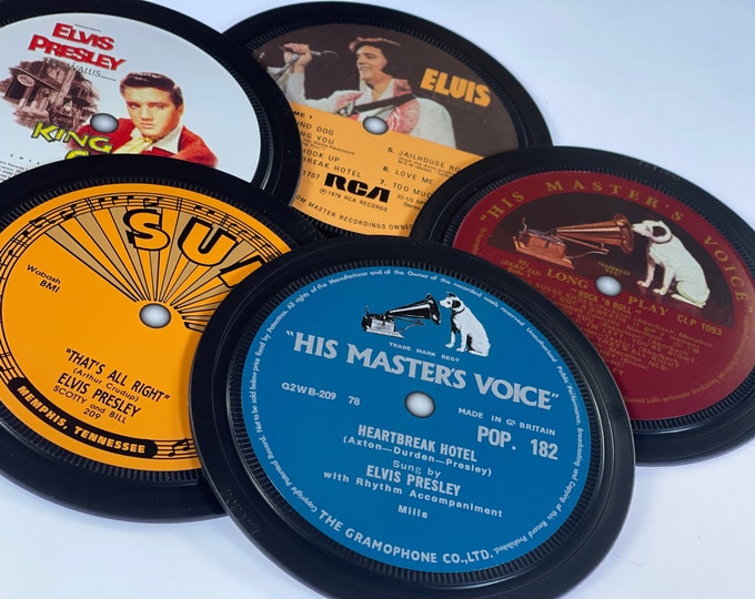 Elvis Presley - Record label coasters