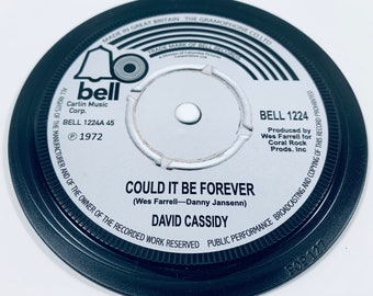 1970s record label coasters. David Cassidy. Carpenters. Queen