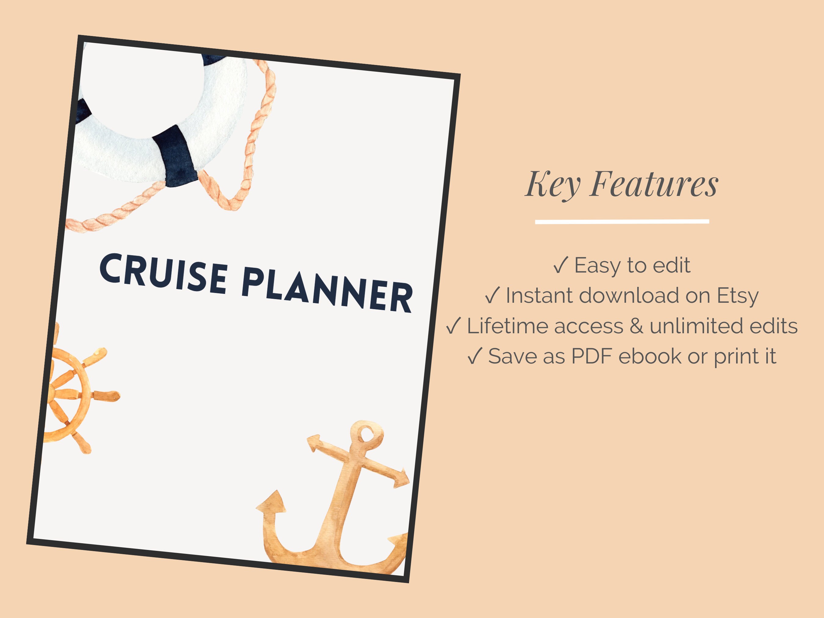 Cruise Planner Printable Cruise Planner Cruise Planner Digital Cruise