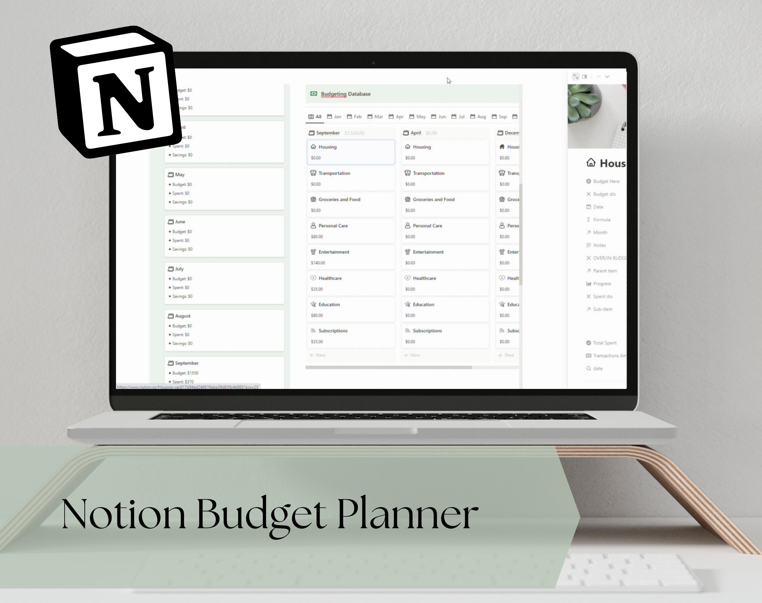 Notion budget planner notion dashboard template budget and finance
