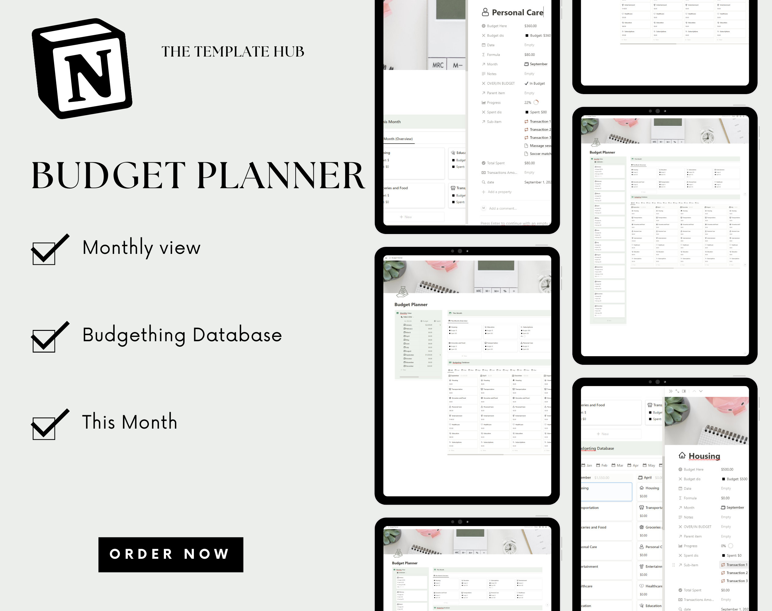 Notion budget planner notion dashboard template budget and finance