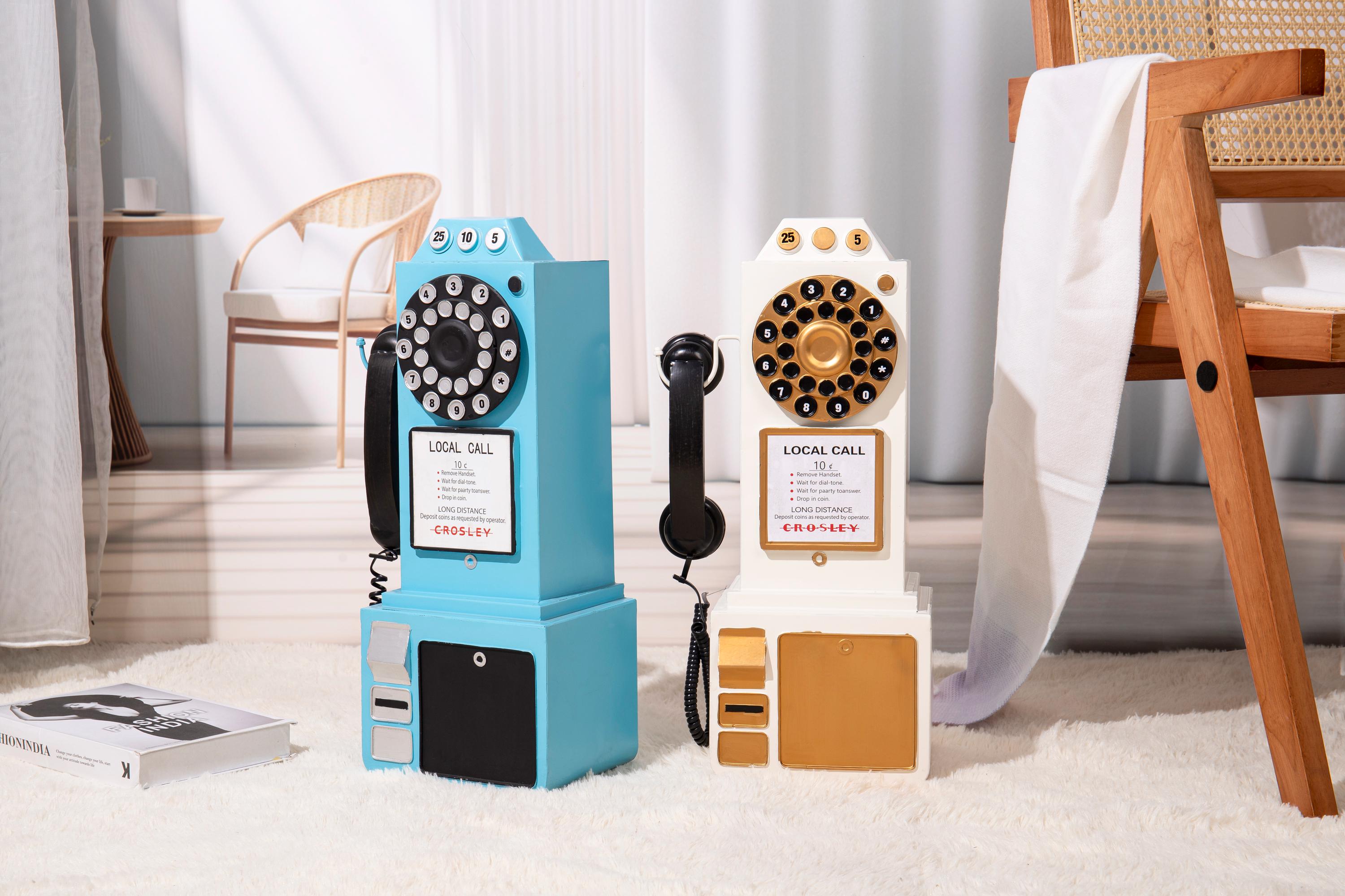 Miniature American Payphone 1:12 Scale - Vintage Graffiti Covered Collectible, 90s NYC Street Decor, Dollhouse Accessory