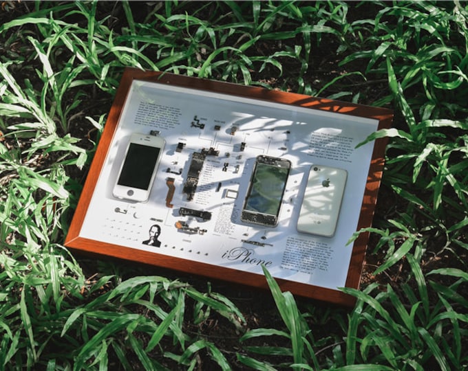 Framed iPhone Teardown Art | Disassembled Tech Lover Decor