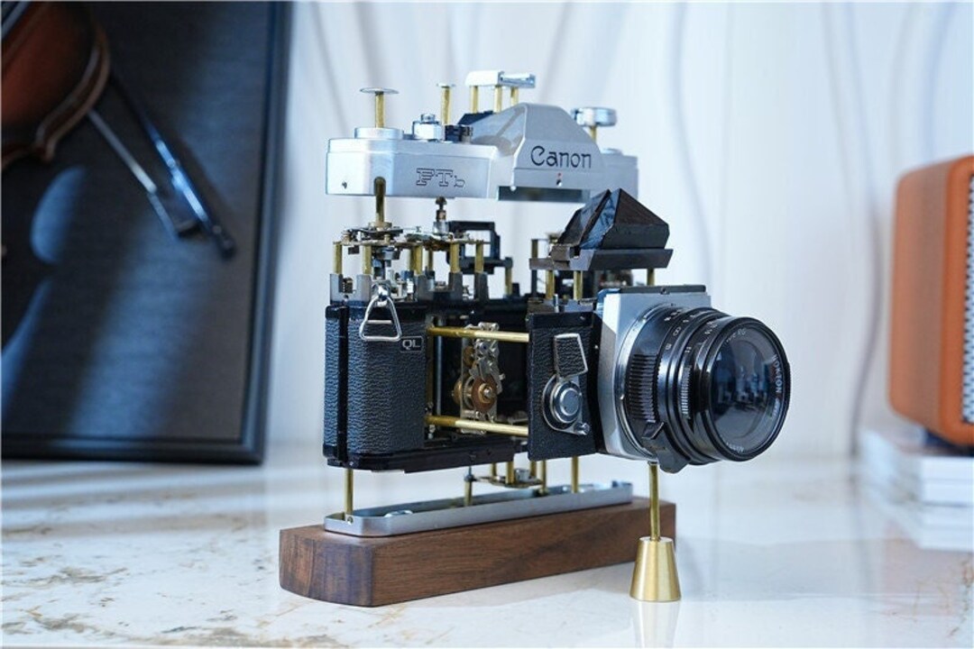 Camera Disassembly Art Unique Photographer Present Mechanical
