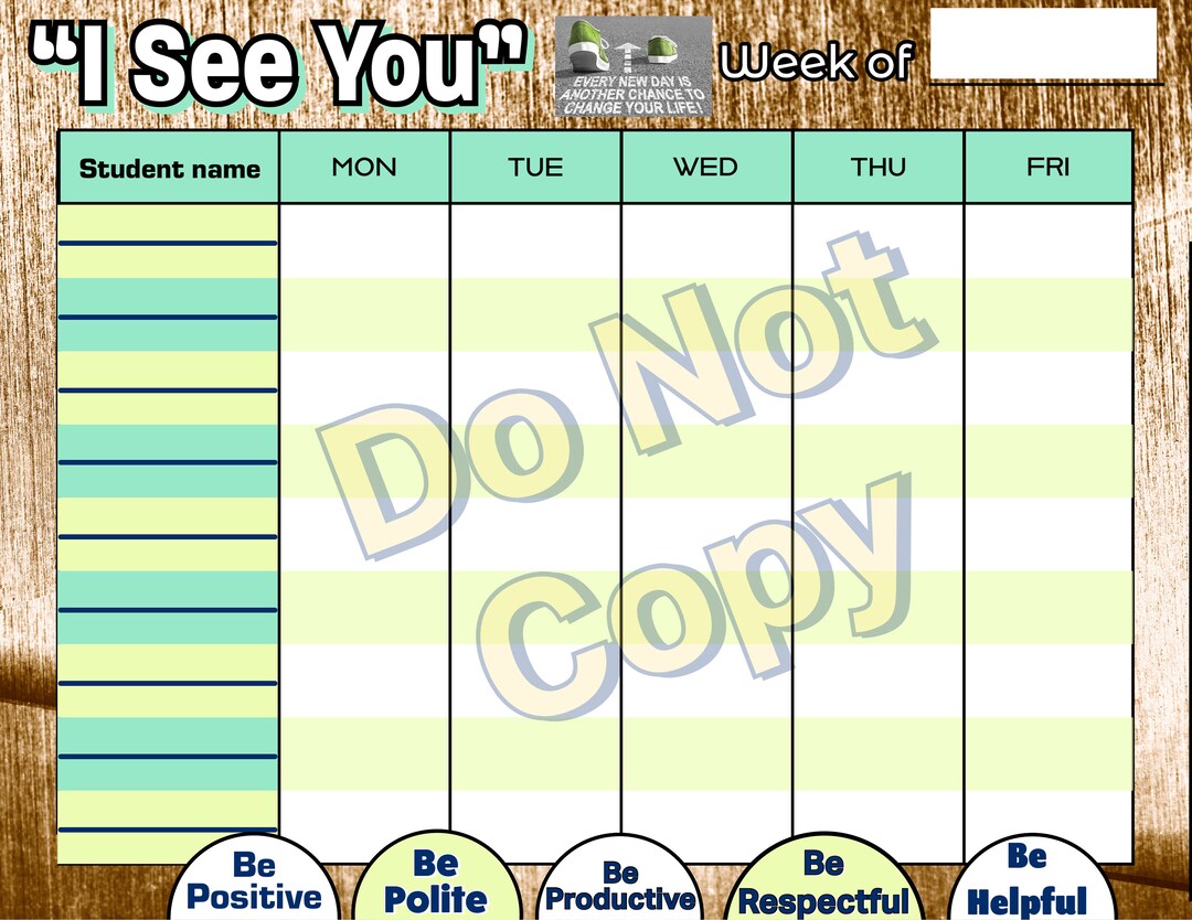 Positive Behavior Support Chart for Classroom/home - Etsy